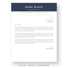 Load image into Gallery viewer, ATS Resume Template for Word - The Jaime
