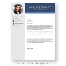 Load image into Gallery viewer, Creative Resume Template for Word. CV Template with Cover Letter and References Templates. Modern resume format. Curriculum Vitae
