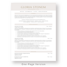 Load image into Gallery viewer, ATS Resume Template for Word. 1 Page CV Template with Cover Letter and References Templates. Professional resume format. Curriculum Vitae
