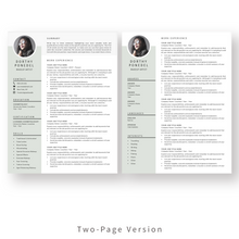 Load image into Gallery viewer, Creative Resume Template for Word. 2 Page CV Template with Cover Letter and References Templates. Professional resume format. Curriculum Vitae
