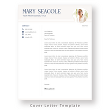 Load image into Gallery viewer, Minimalist Resume Template for Word. CV Template with Cover Letter and References Templates. Modern resume format. Curriculum Vitae
