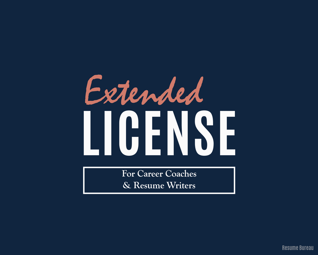 Extended License for Resume Writers and Career Coaches