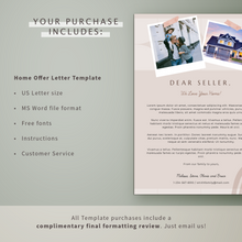 Load image into Gallery viewer, Home Offer Letter Template for Word
