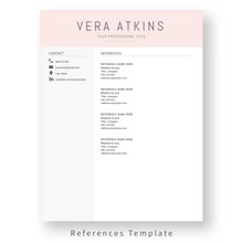 Load image into Gallery viewer, Modern Resume Template for Word. CV Template with Cover Letter and References Templates. Professional resume format. Curriculum Vitae
