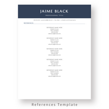 Load image into Gallery viewer, ATS Resume Template for Word - The Jaime
