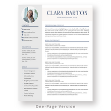 Load image into Gallery viewer, Professional Resume Template for Word. 1 Page CV Template with Cover Letter and References Templates. Modern resume format. Curriculum Vitae
