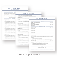 Load image into Gallery viewer, Executive ATS Resume Template for Word - The Jocelyn
