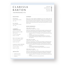 Load image into Gallery viewer, Nursing Resume Template for Word. CV Template with Cover Letter and References Templates. Modern resume format. Curriculum Vitae
