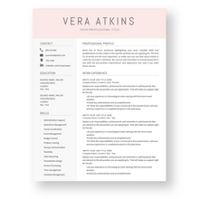 Load image into Gallery viewer, Modern Resume Template for Word. CV Template with Cover Letter and References Templates. Professional resume format. Curriculum Vitae
