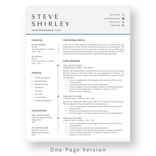 Load image into Gallery viewer, Engineering and IT Resume Template for Word. 1 Page CV Template with Cover Letter and References Templates. Modern resume format. Curriculum Vitae
