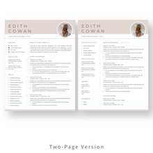 Load image into Gallery viewer, Professional Resume Template for Word. 2 Page CV Template with Cover Letter and References Templates. Professional resume format. Curriculum Vitae
