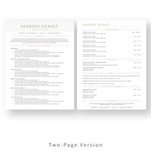 Load image into Gallery viewer, Functional Resume Template for Word. 2 Page CV Template with Cover Letter and References Templates. Modern resume format. Curriculum Vitae
